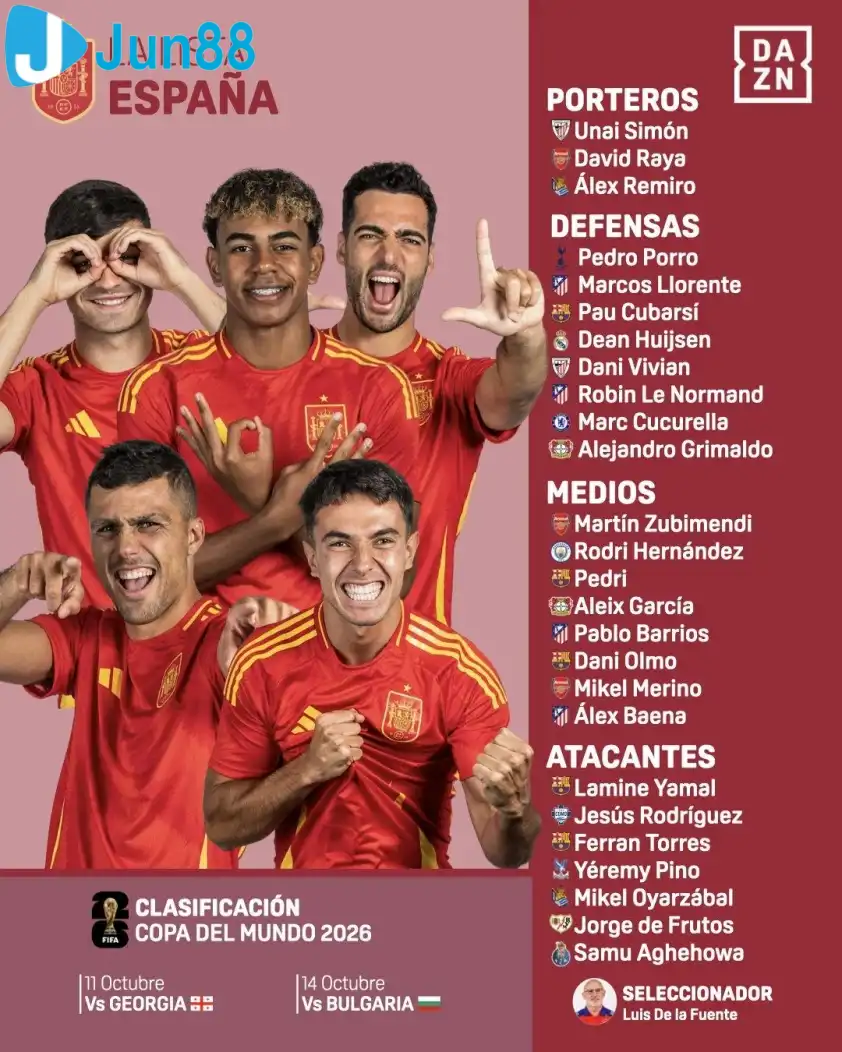 Yamal vẫn có tên trong danh sách triệu tập dù đang chấn thương. (Ảnh: DAZNfutbol)