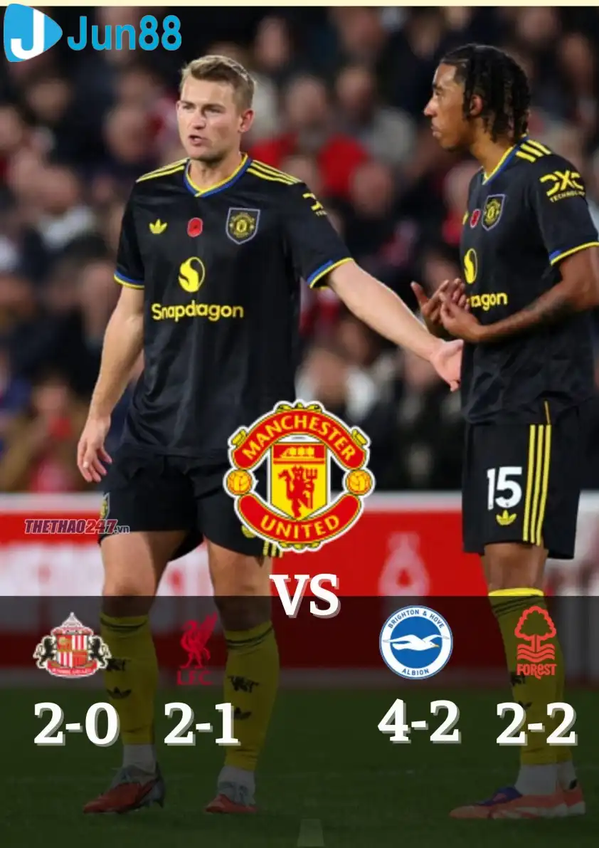 MU chính thức bị cắt chuỗi 3 trận toàn thắng liên tiếp bởi Nottingham.