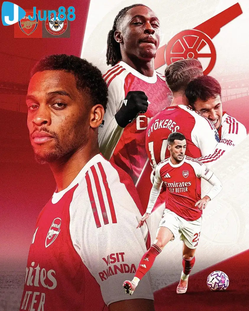 Arsenal đối đầu Brentford (Ảnh: Eurosport)